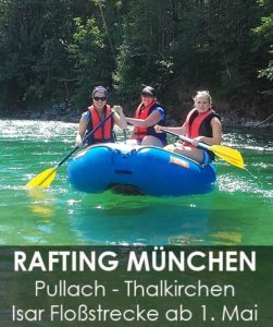 Rafting München Bootstour Pullach nach Thalkirchen